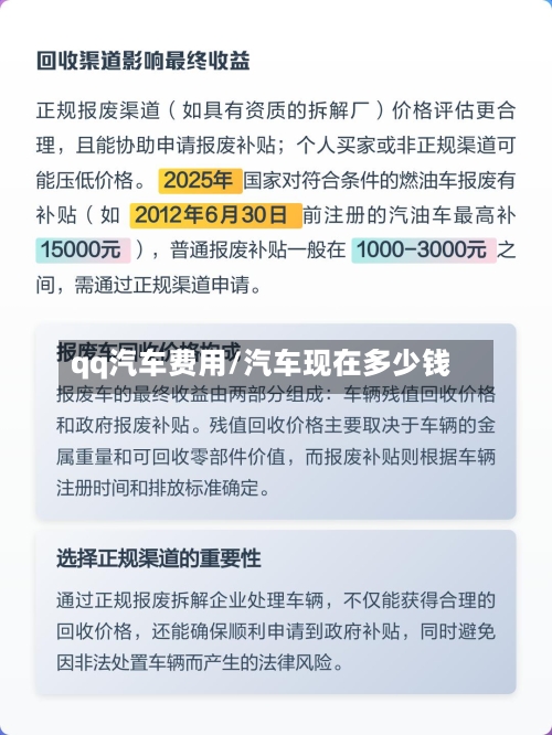 qq汽车费用/汽车现在多少钱-第2张图片