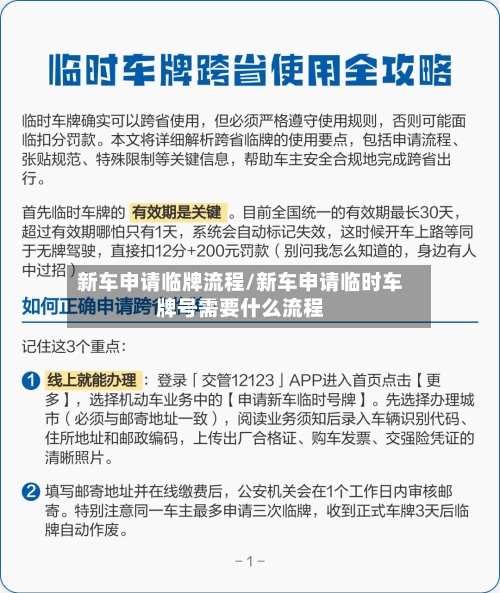 新车申请临牌流程/新车申请临时车牌号需要什么流程-第2张图片