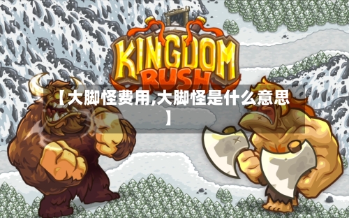 【大脚怪费用,大脚怪是什么意思】-第2张图片