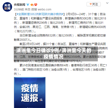 满洲里今日确诊9例/满洲里今天的疫情情况