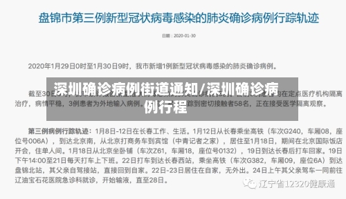 深圳确诊病例街道通知/深圳确诊病例行程